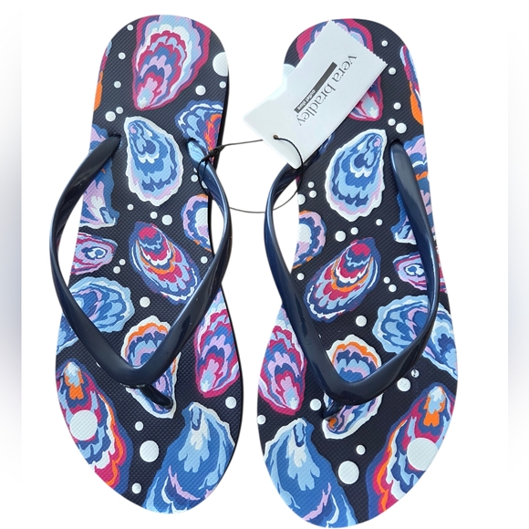 Vera Bradley Shoes - Vera Bradley - NEW Oyster Bar Multi Medium (7-8) Colorful Flip Flops